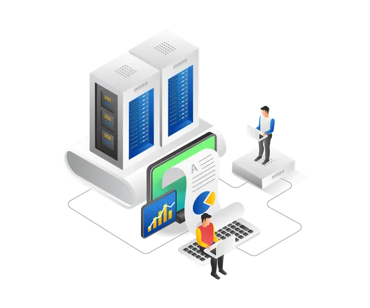 Analyse des données cloud  Illustration