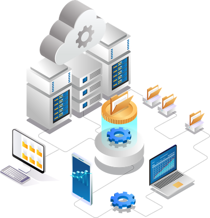 Analyse des données du serveur cloud  Illustration