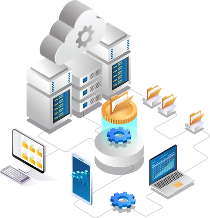 Analyse des données du serveur cloud  Illustration