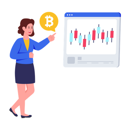 Présentation de l'analyse du marché Bitcoin  Illustration