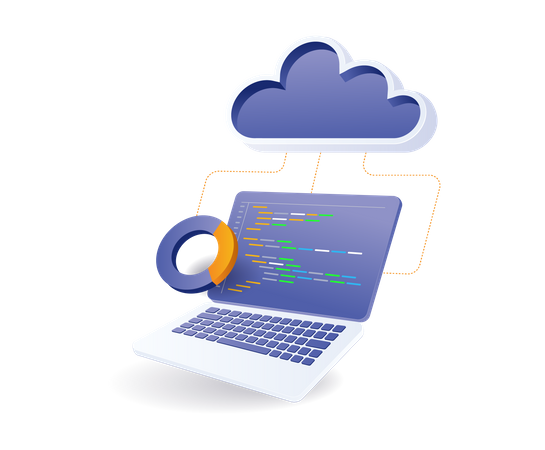 Analyse du langage de programmation du serveur cloud  Illustration