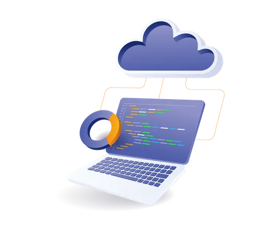 Analyse du langage de programmation du serveur cloud  Illustration