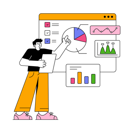 Analytics Dashboard  Illustration