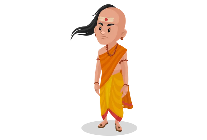 Angry Chanakya  Illustration