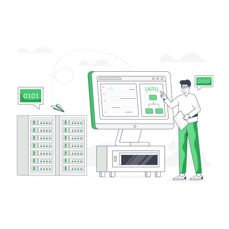 API-Integration  Illustration