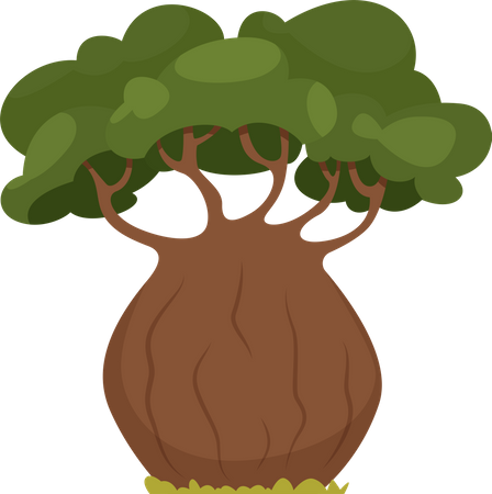 Árbol de la selva  Ilustración