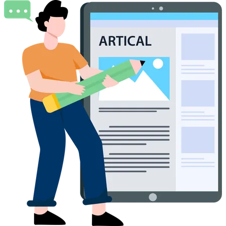 Article marketing  Illustration