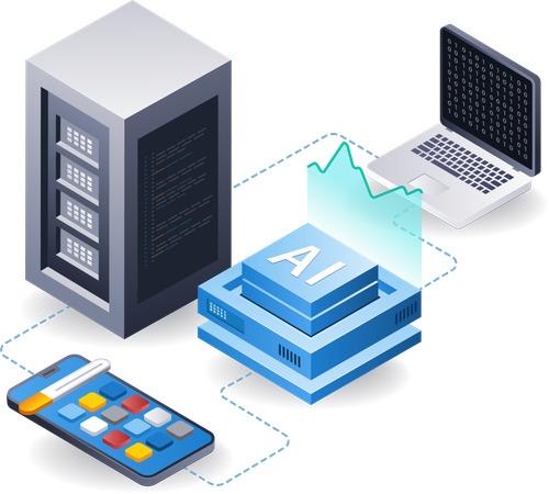 Artificial intelligence analysis server  일러스트레이션