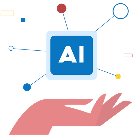 Artificial Intelligence Chip  Illustration