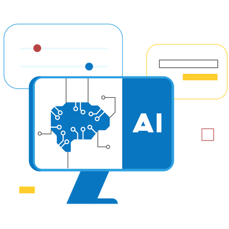 Artificial Intelligence Network  Illustration