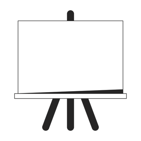 Artist easel for painting  Illustration