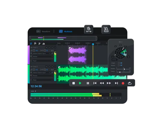 Audiobearbeitungssoftware  Illustration