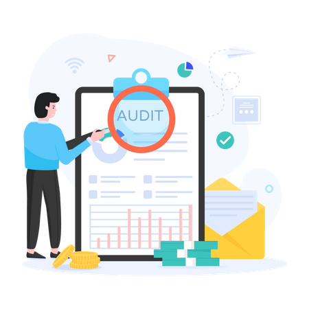 Audit Services  일러스트레이션