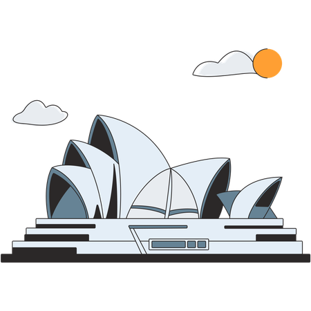 Australia - Sydney Opera House  Illustration