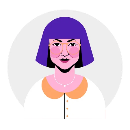 Avatar feminino  Ilustração