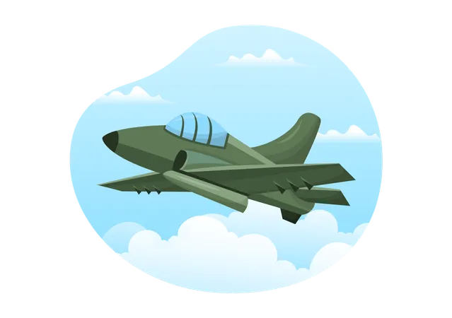 Avion militaire  Illustration