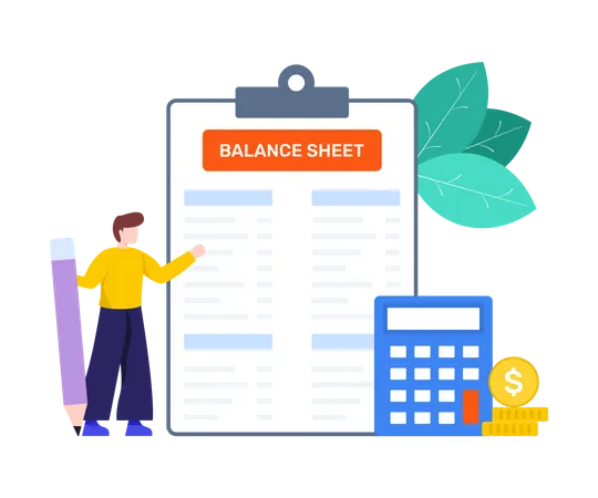 Balance Sheet  일러스트레이션