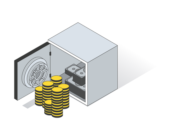 Bank Locker  Illustration