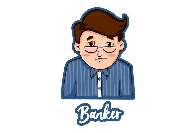 Banker  イラスト