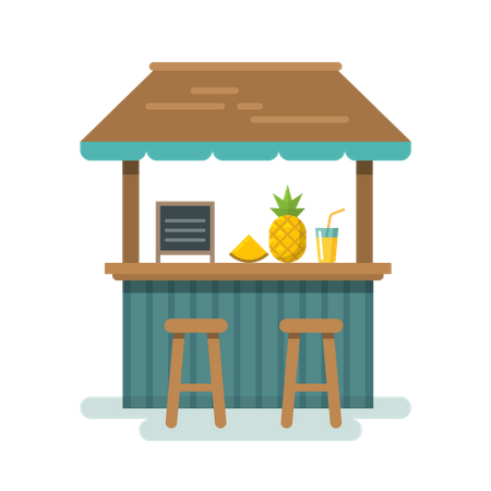 Bar counter  Illustration