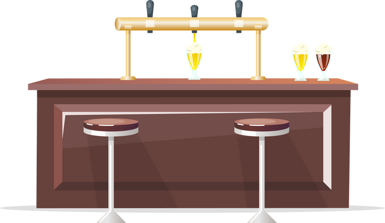 Bar counter  Illustration