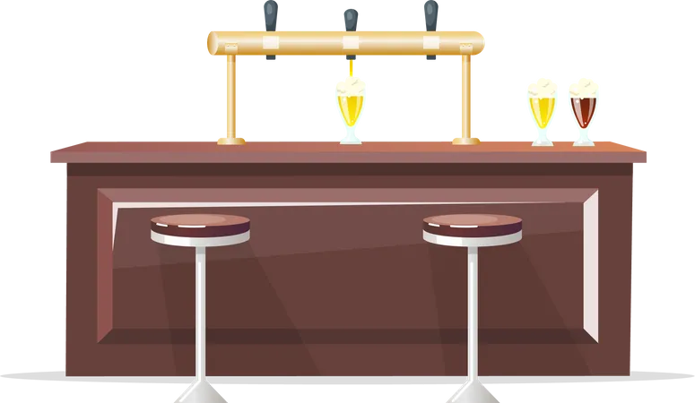 Bar counter  Illustration