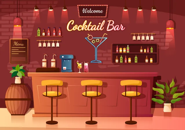 Bar  Illustration