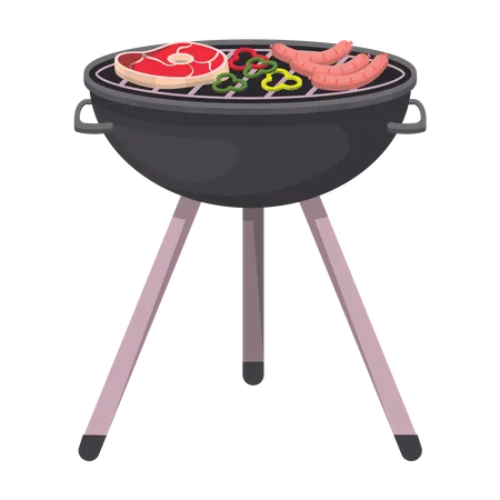 Barbeque Pot  Illustration