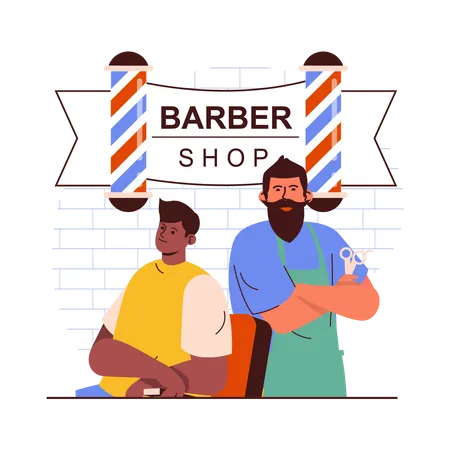 Barber shop  Illustration