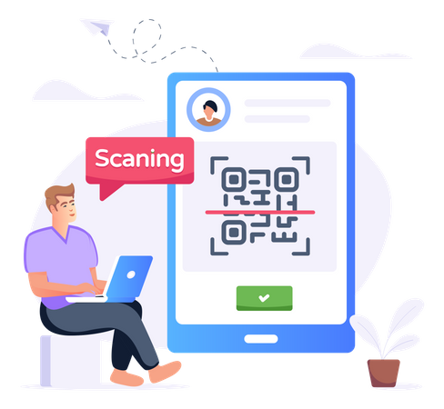 Barcode Scanning  Illustration