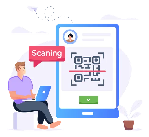 Barcode Scanning  Illustration