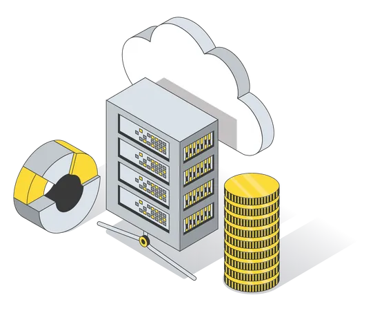 Base de données cloud  Illustration