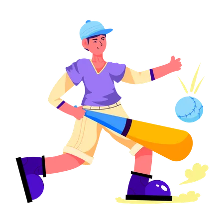 Baseball Batter  Illustration