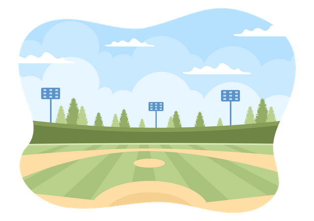 Baseball Ground  Illustration