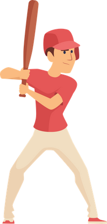 Baseball player  Illustration