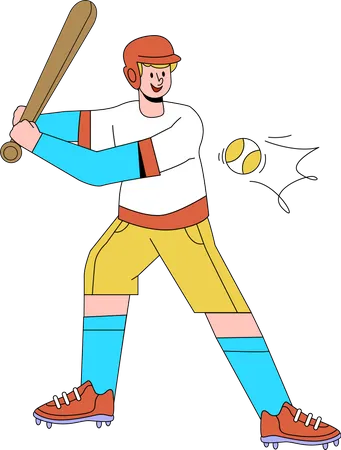 Baseball player  Illustration