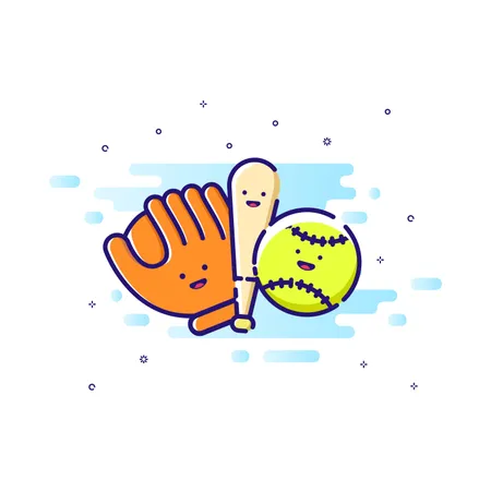 野球スポーツ  イラスト