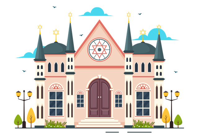 Bâtiment de la synagogue  Illustration