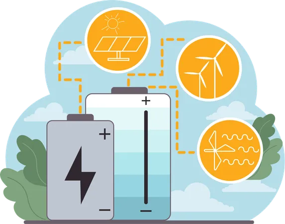 Battery charge  Illustration