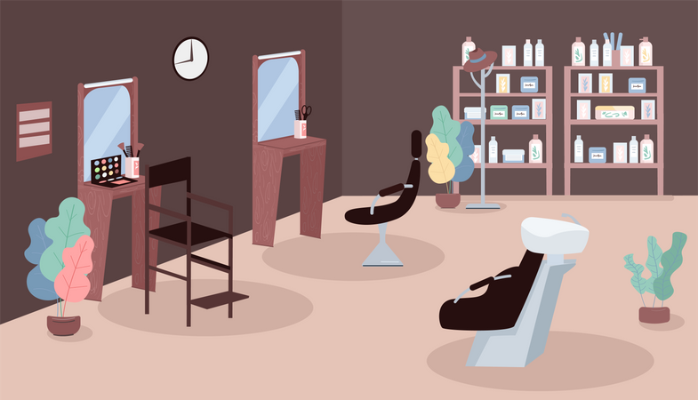 Beauty salon  Illustration