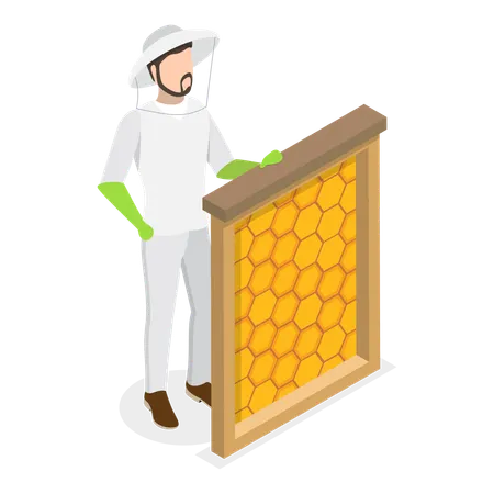 Beekeeping  일러스트레이션