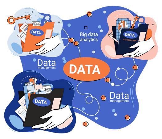 Big data analysis and management  Illustration