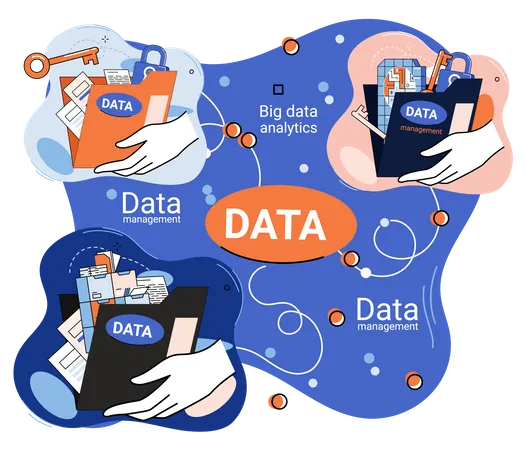 Big data analysis and management  Illustration