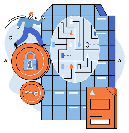 Big data security analysis  Illustration