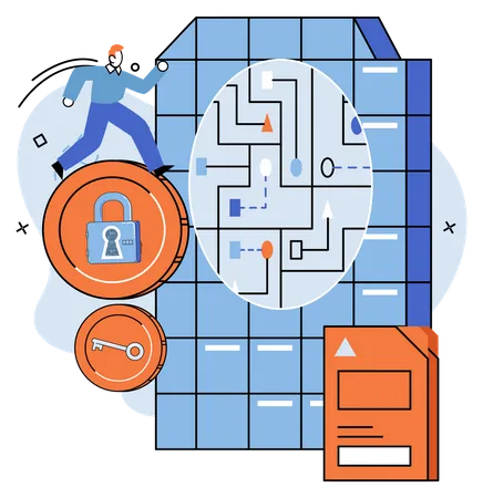 Big data security analysis  Illustration