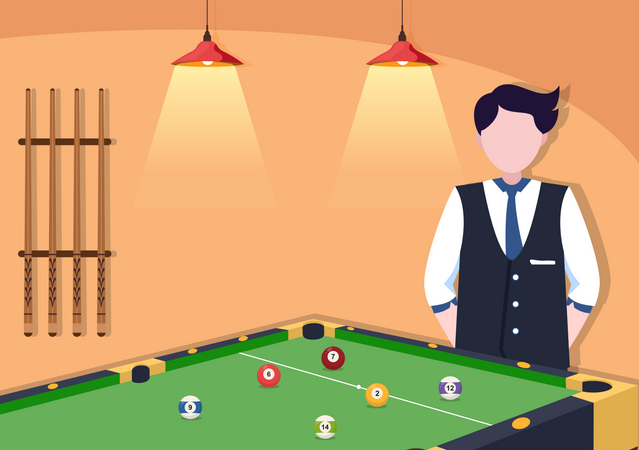 Billiards Sport  Illustration