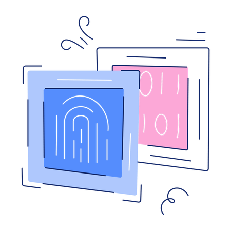 Binary Fingerprint  Illustration