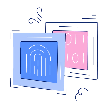 Binary Fingerprint  Illustration