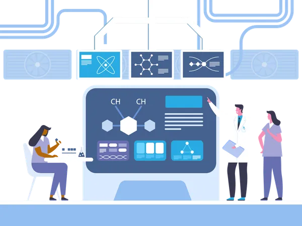 Biochemistry research  Illustration