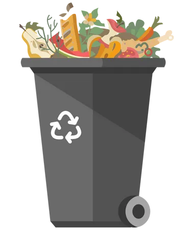 Biodegradable waste  Illustration